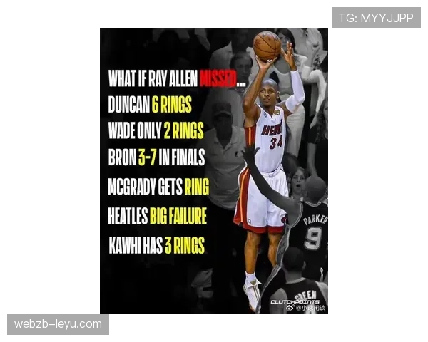 雷·阿伦无球三分威胁显著高于库里，拓展球队进攻空间